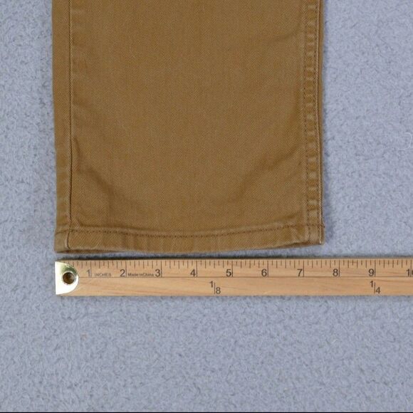 Levi's 513 Jeans Men's 32x29 Straight Fit Flex Stretch Brown Beige - Picture 11 of 15